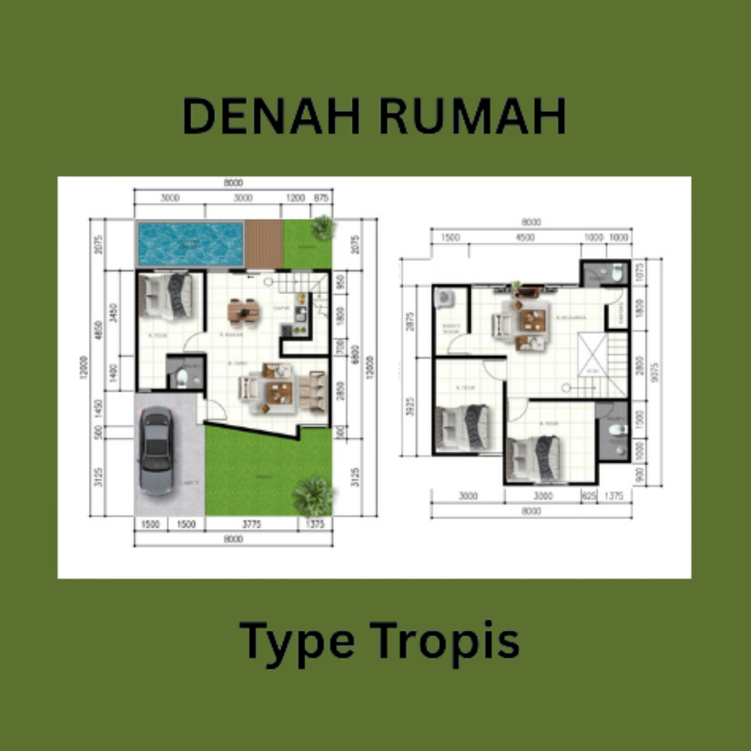 Jambon Sleman Yogyakarta Dijual Rumah 2 Tingkat Free kolam Renang Pribadi - Image 4