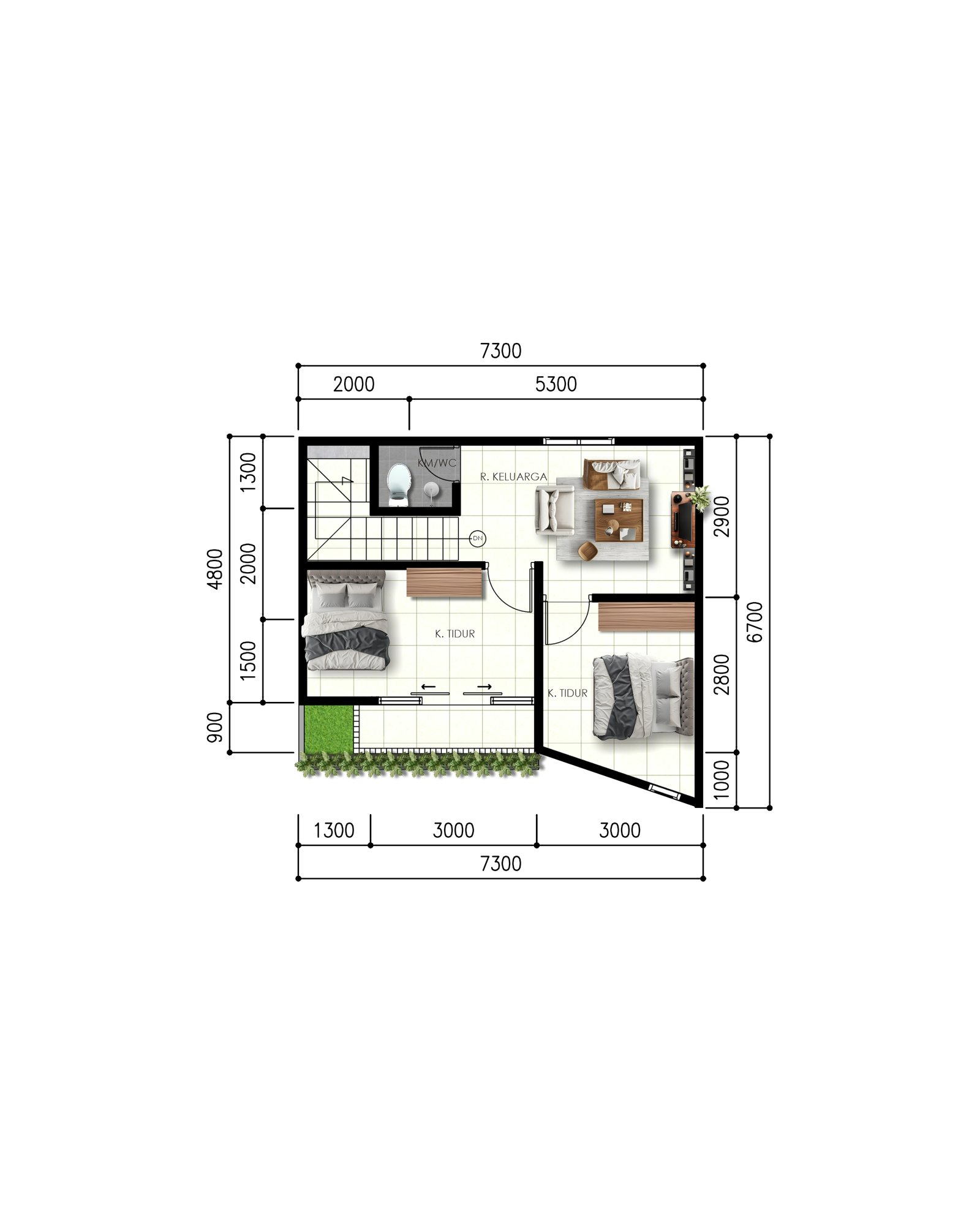 Dekat SMK Nasional Berbah Dijual Rumah 2 Lantai - Image 3