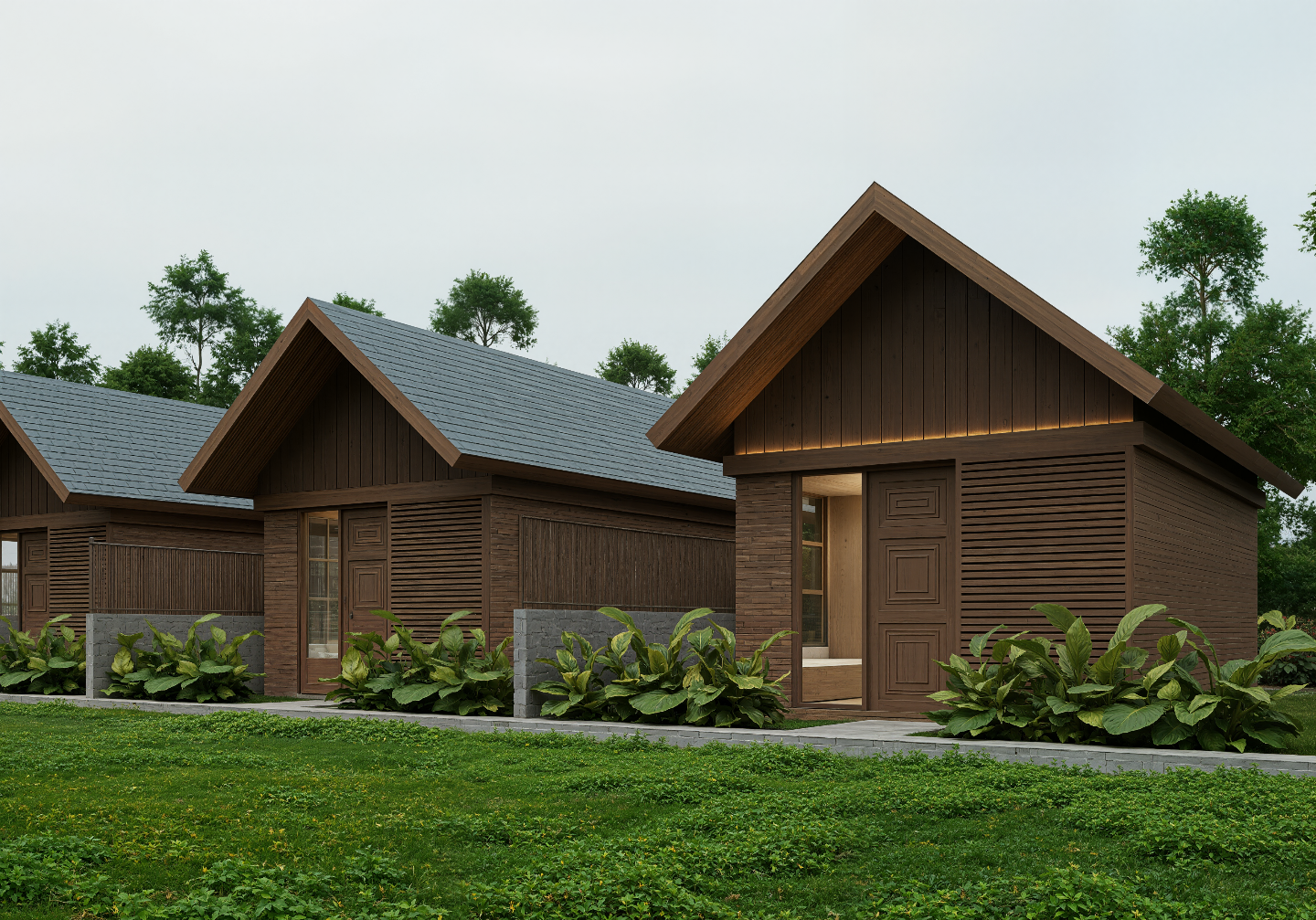 Villa Eksklusif Dekat UMY, Material Premium Kayu & Batu Alam - Image 2