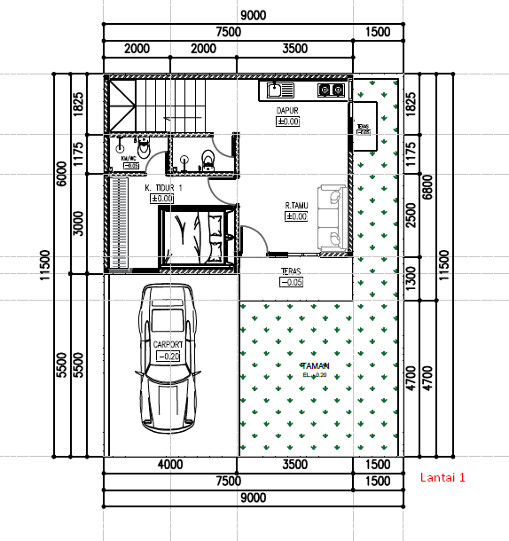 Rumah SHM Murah, 2 lantai tipe 90 3 KT 3 KM, dekat pusat Kota Jogja - Image 7