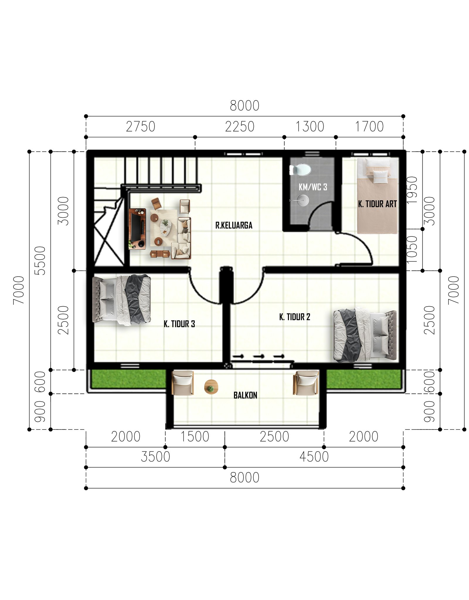 Rumah 2 Lantai Dekat Candi Prambanan Free Kolam Renang - Image 3