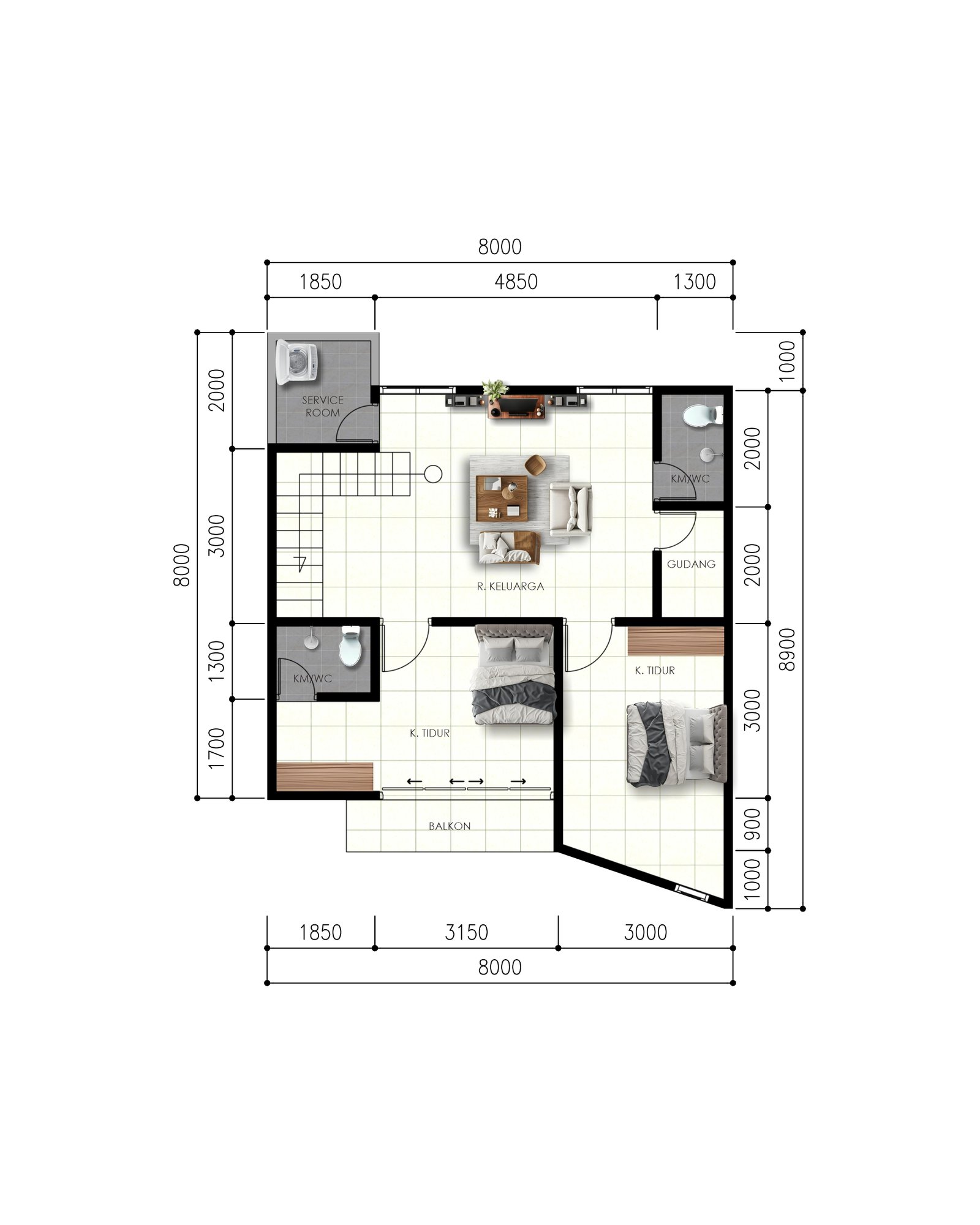 Rumah 2 lantai di Jl kaliurang km 9 cocok hunian dan investasi - Image 5