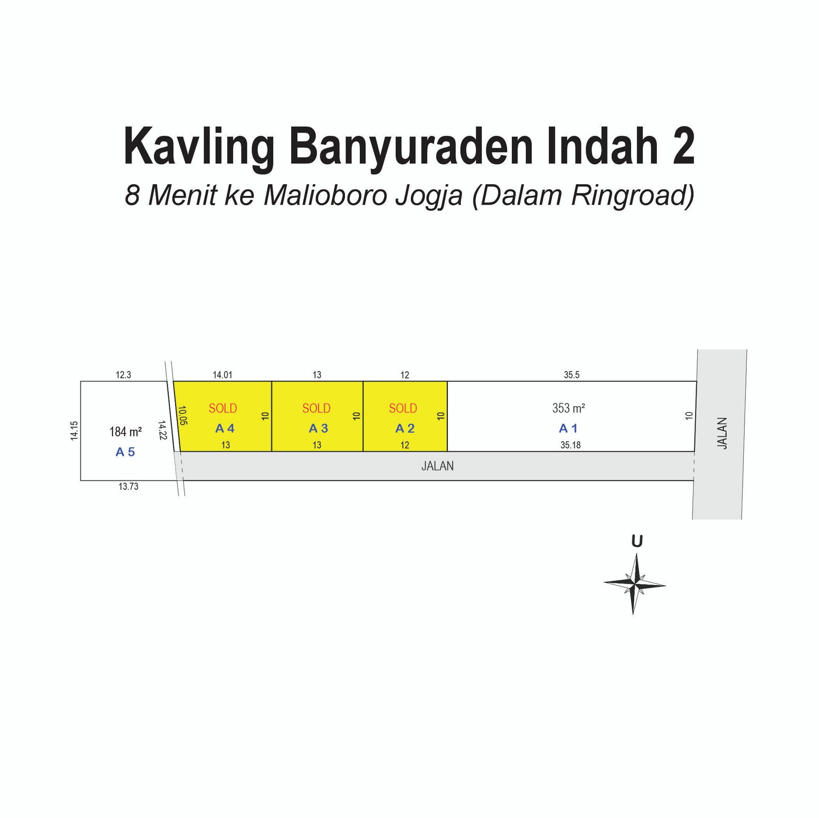 Tanah Banyuraden dijual Dekat Malioboro Jogja - Image 9