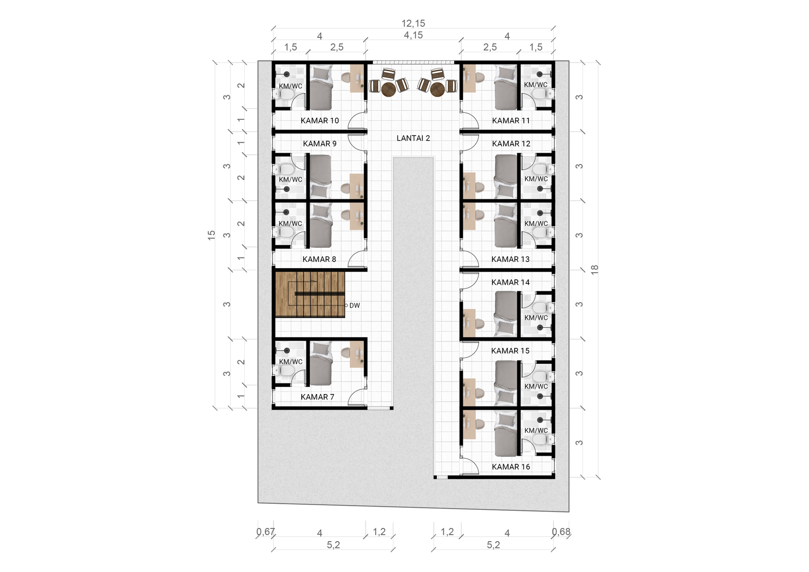 Jual Kost Premium Jogja – 16 Kamar, Lokasi Strategis Dekat UII Kaliurang - Image 5