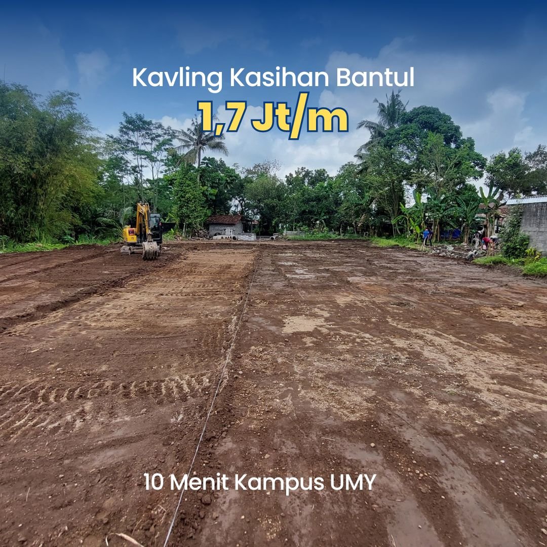 Tanah Barat Kampus UMY Kasihan Bantul ; Bisa Cicil - Property thumbnail