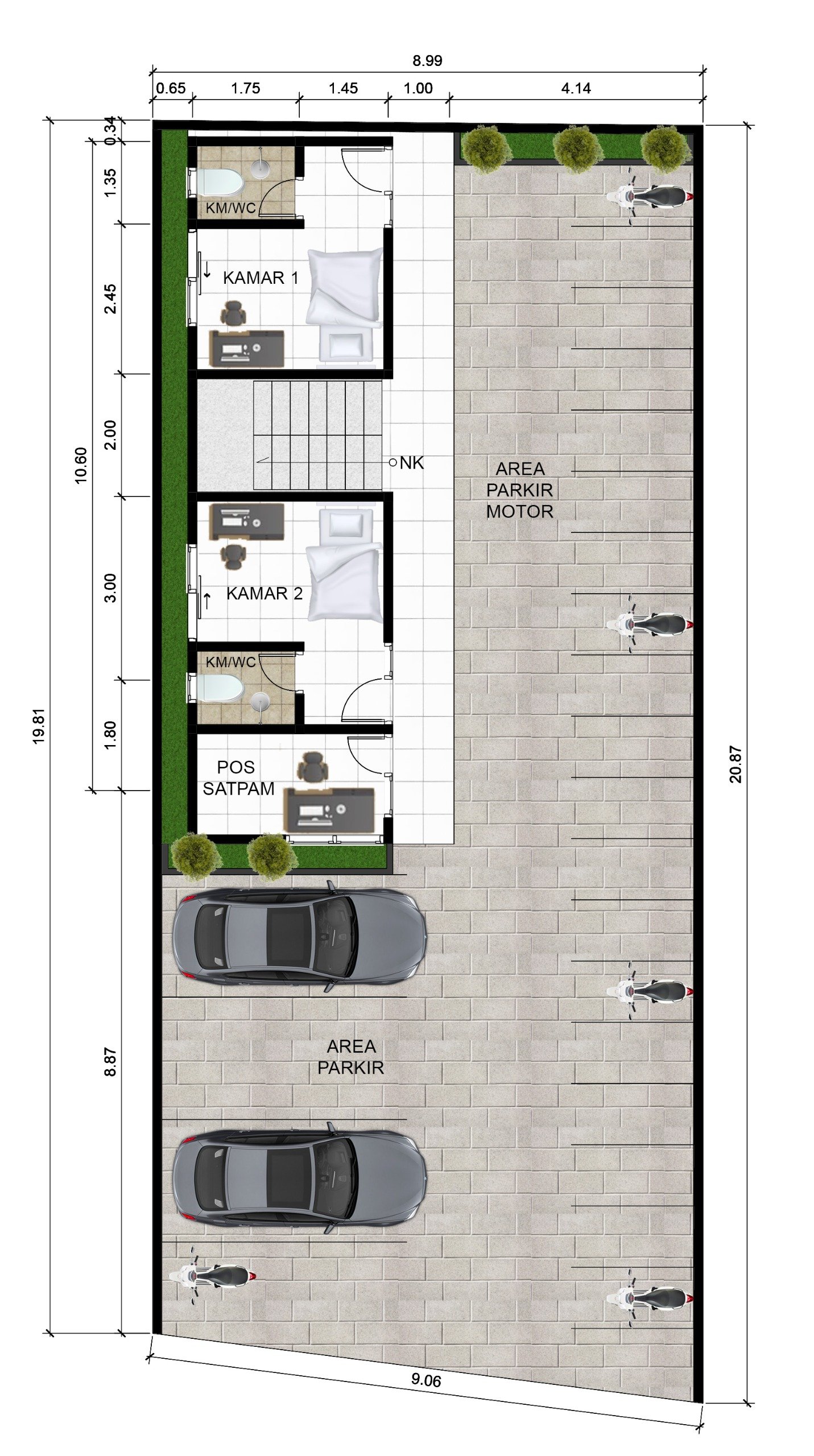 Kos Jogja 3 Lantai Lokasi Strategis 20 Kamar 20 KM Dalam 3 Menit Ke UGM - Image 4