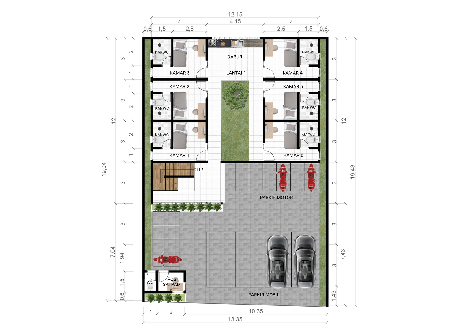 Jual Kost Eksklusif Jogja, Dekat Kampus UII Jalan Kaliurang – 16 Kamar, Area Jalan Kaliurang - Image 3