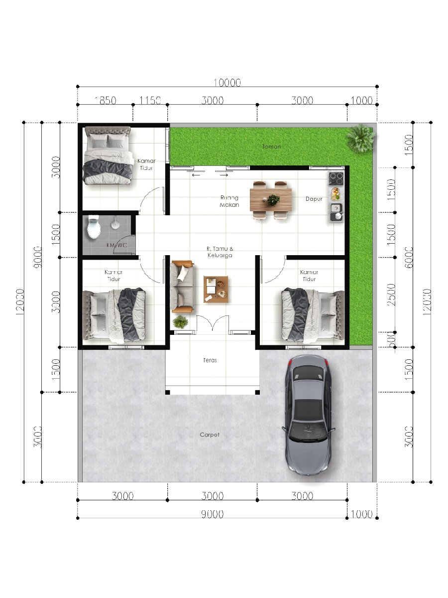 Dekat SMK N 1 Panjatan Rumah Strategis Jogja SHM Pekarangan - Image 4
