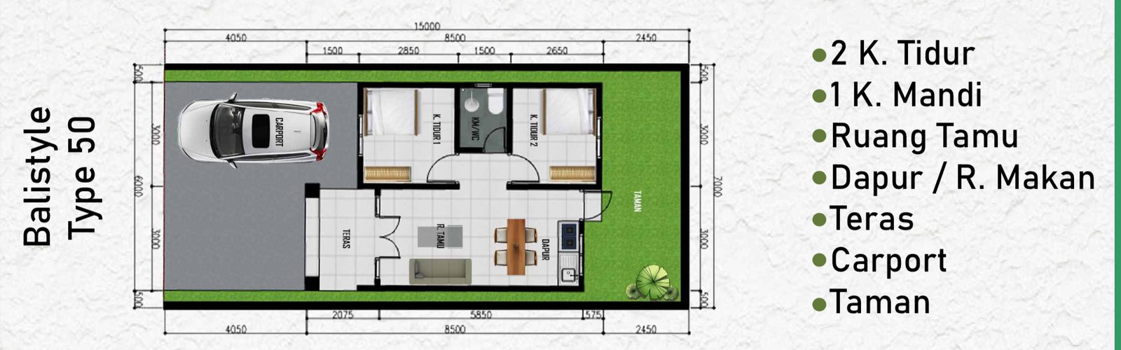 Cluster Bali Style, Imogiri Bantul-Dekat Dengan Tempat Wisata - Image 2