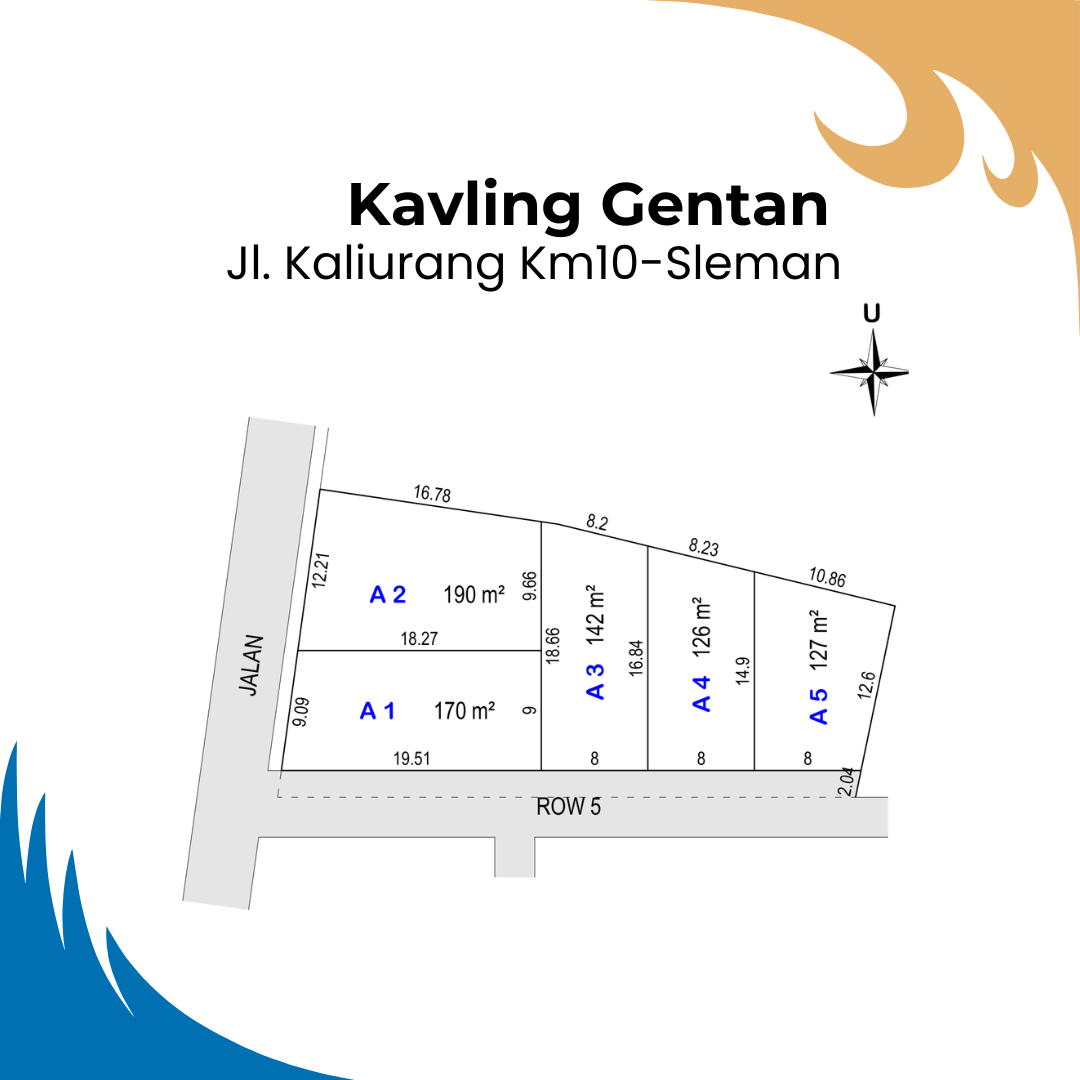 Dekat Pasar Gentan Kavling Premium Siap bangun - Image 4