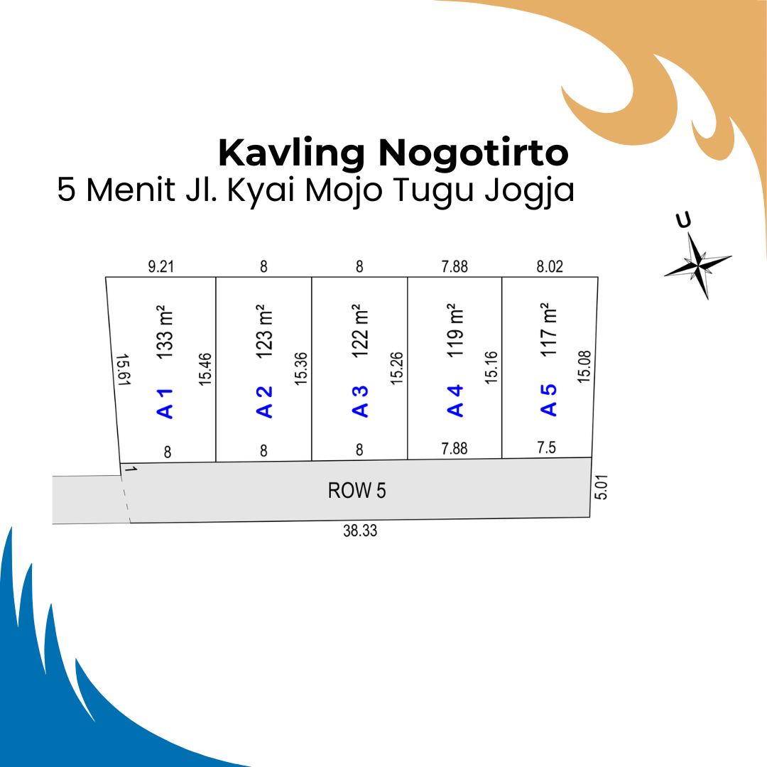 Kavling Tanah Dijual di Nogotirto Gamping Sleman, Dekat Sindu Kusuma Edupark - Image 4