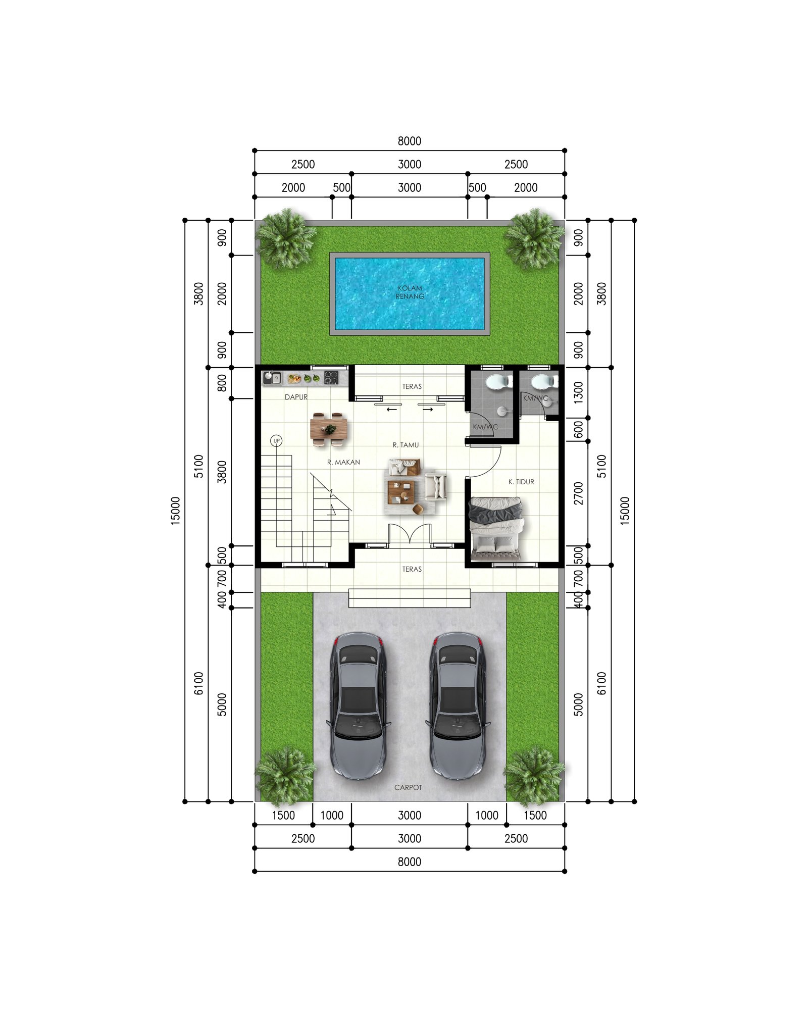 Dekat Pusat Kota Jogja Dijual Rumah Bali Style, Siap Bangun! - Image 4