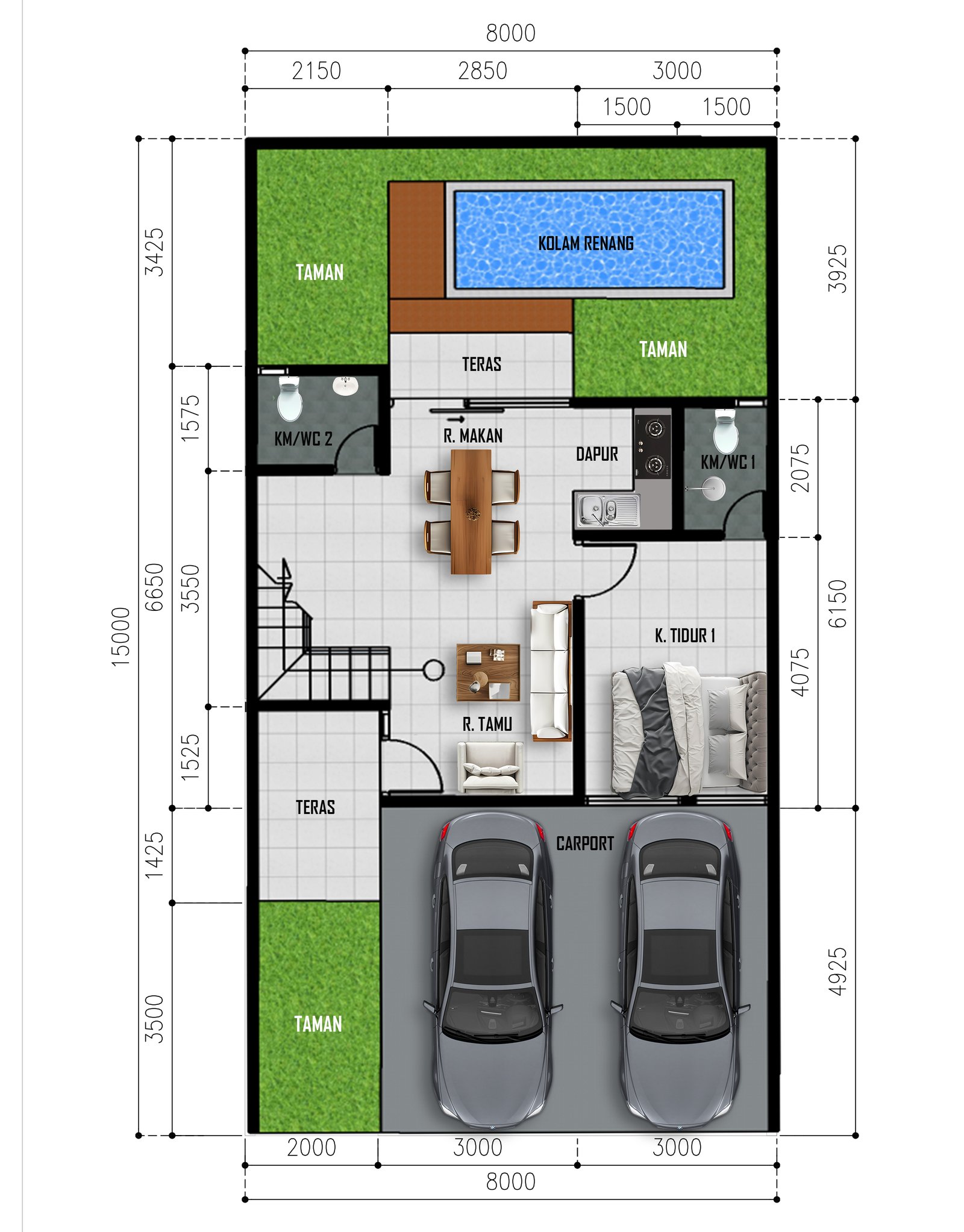 Rumah Industrial Dekat SKE Dijual, Siap Bangun! - Image 2
